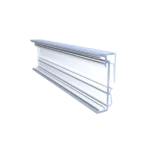 Plastic rail for attaching ESL