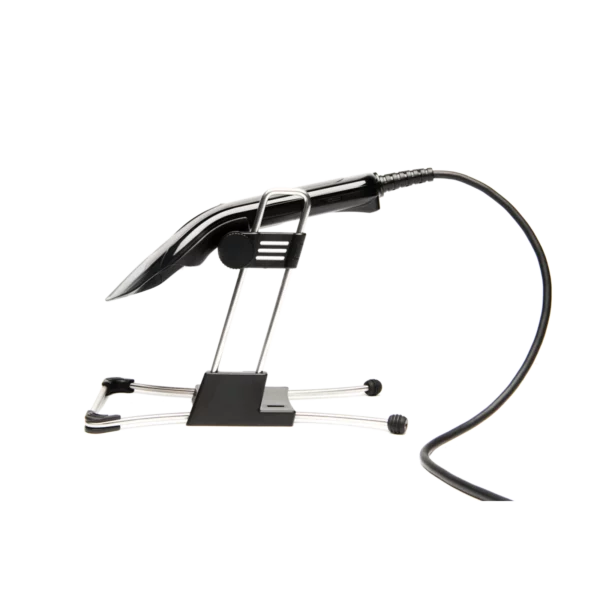 L-22XS handheld scanner on a stand