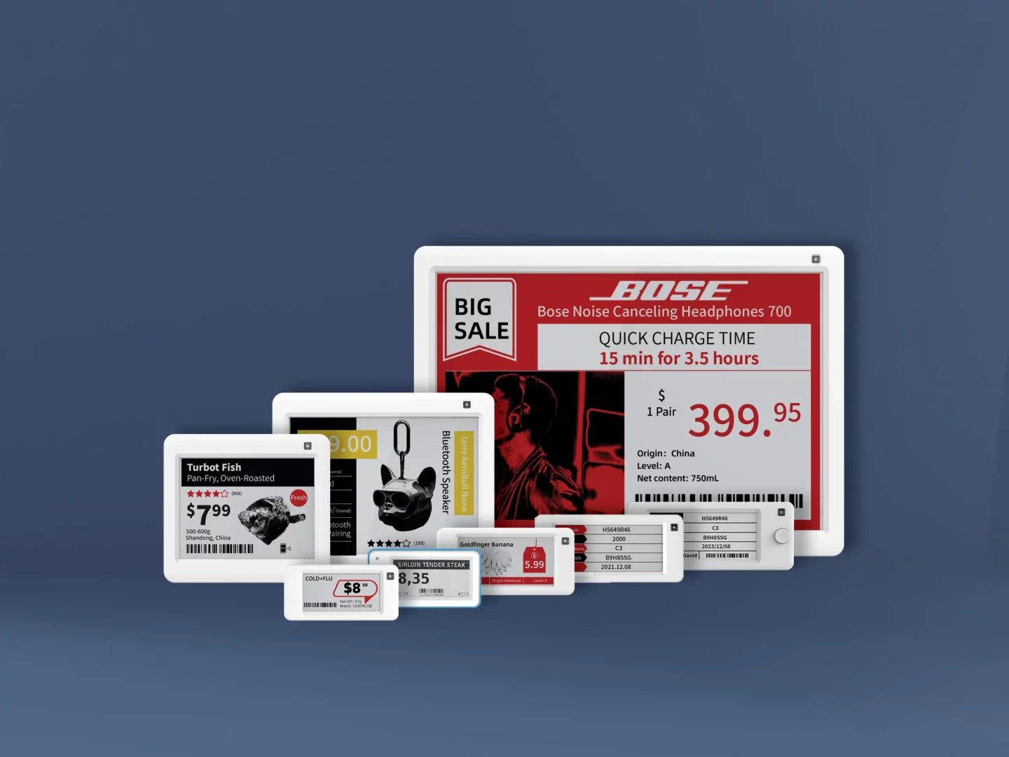 Entire Opticon Electronic Shelf Label range