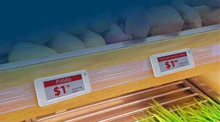 Opticon ESL used in the supermaket