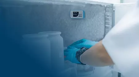 Opticon ESL used in the freezer